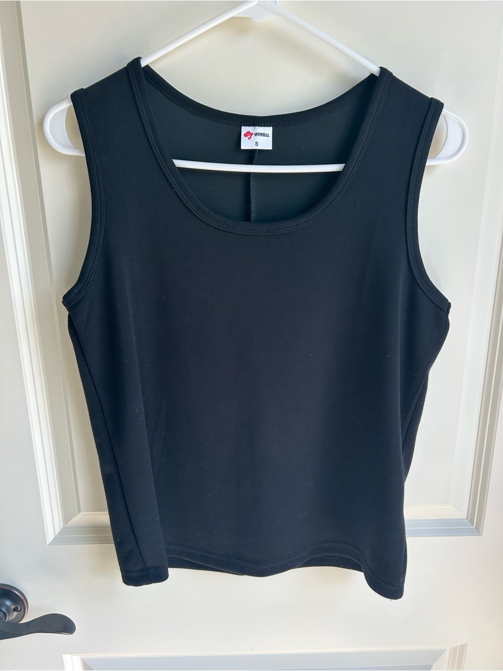 Black Scoop Neck Tank Top